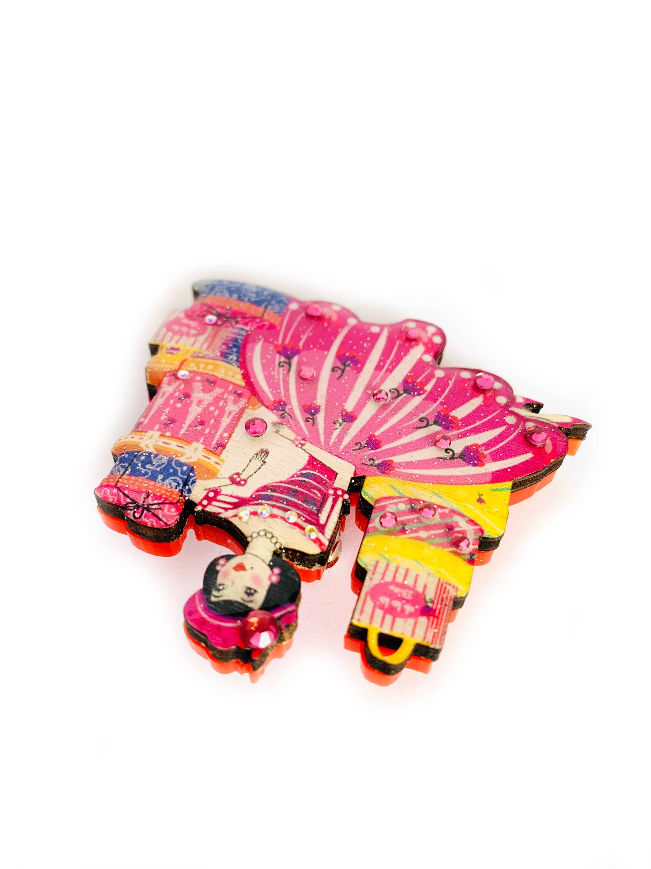 Retro Brosche - Juliette in Paris - Dotty&Dan